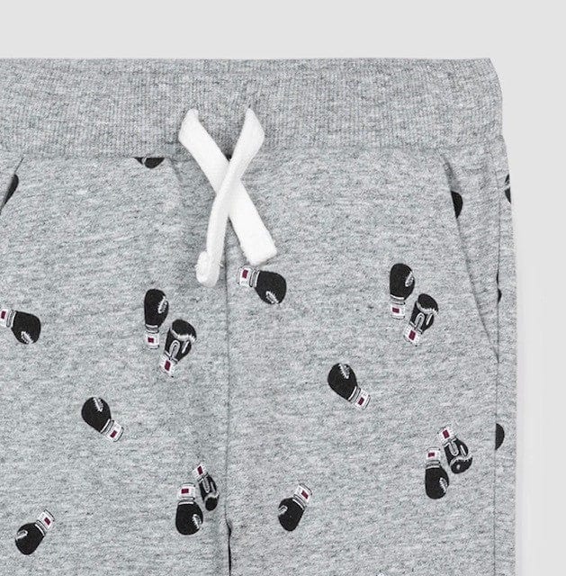 A Bundle of Joy Boutique Bottoms All-Over Boxing Glove Print Joggers