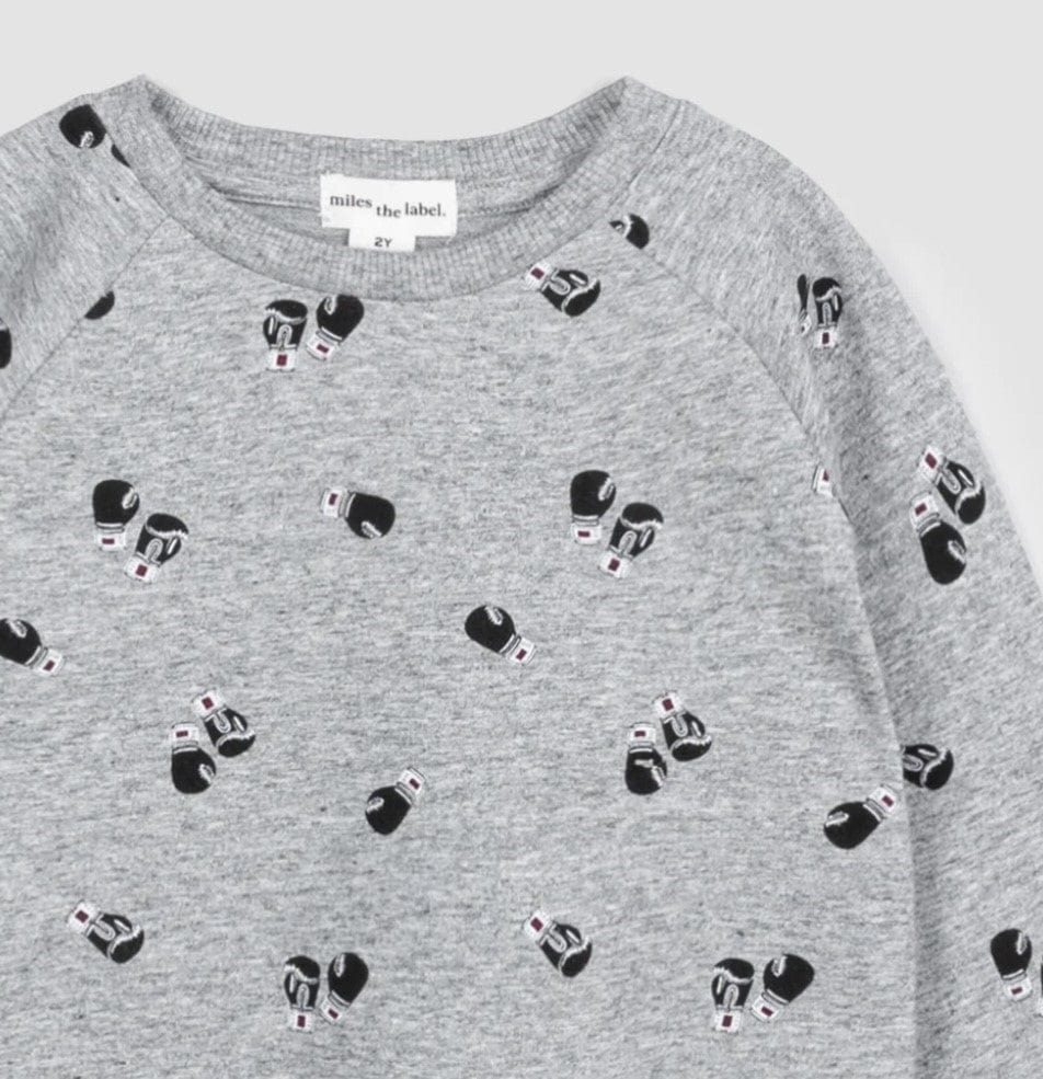 A Bundle of Joy Boutique Sweaters All-Over Print Boxing Glove Sweatshirt