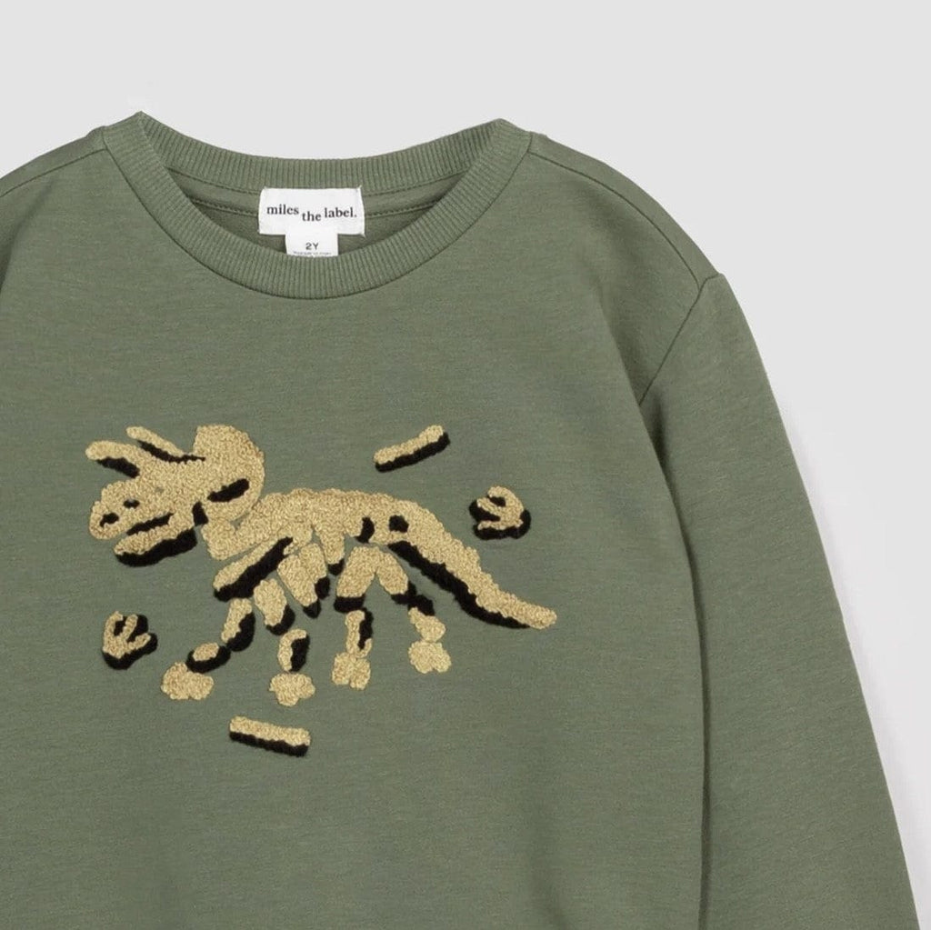 A Bundle of Joy Boutique Tops Fossil Motif Sweatshirt