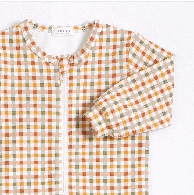 A Bundle of Joy Boutique Sleepwear Gingham Print Sleeper