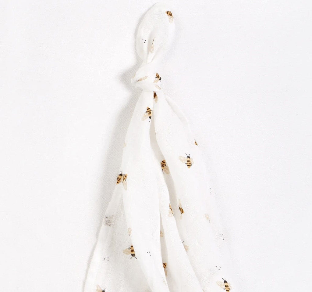 A Bundle of Joy Boutique  One Size Honeybees Print Muslin Swaddle