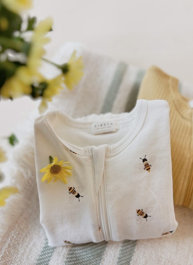 A Bundle of Joy Boutique Sleepwear Honeybees Print Sleeper