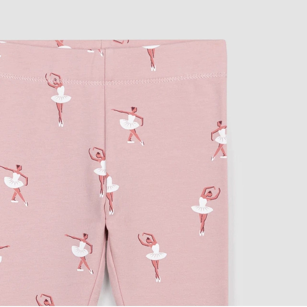 A Bundle of Joy Boutique Bottoms Rose Terry Ballerina Print Leggings