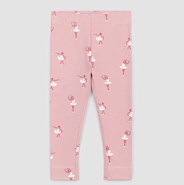 A Bundle of Joy Boutique Bottoms 3M Rose Terry Ballerina Print Leggings