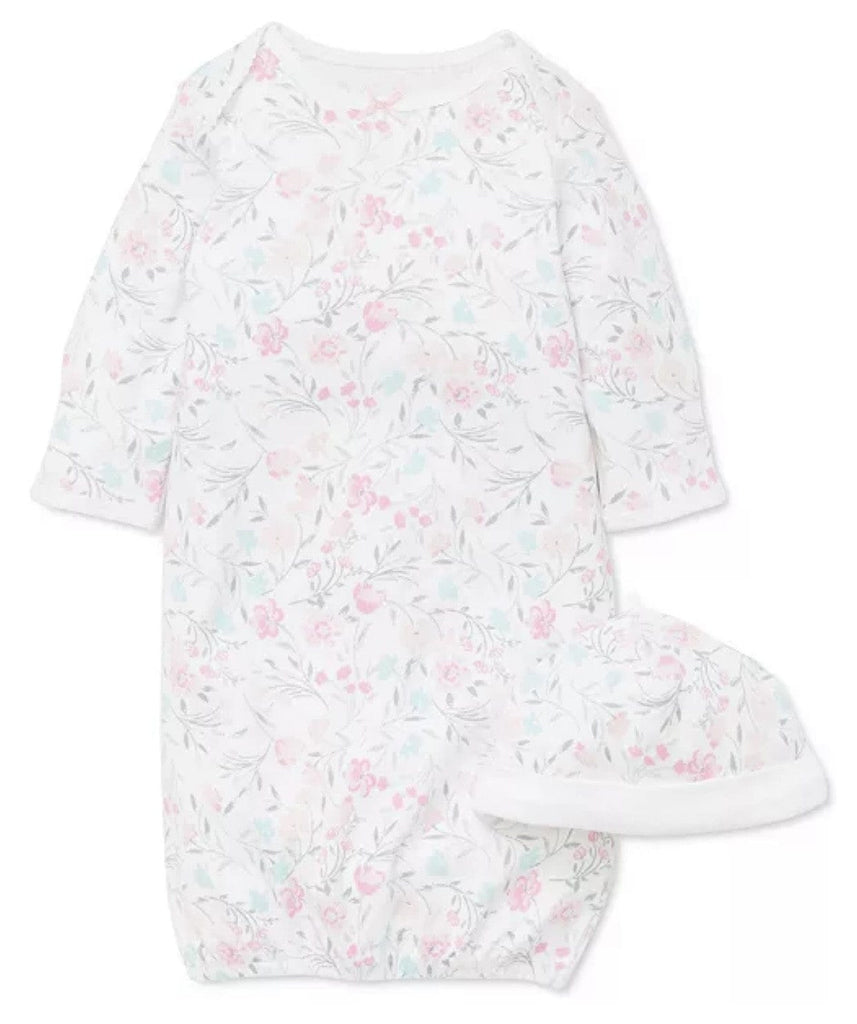 A Bundle of Joy Boutique Sleepwear Newborn - 3M Watercolor Sleeper Gown and Hat Set