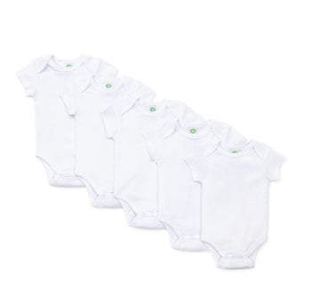 A Bundle of Joy Boutique Baby T-shirts White 5-Pack Onesies