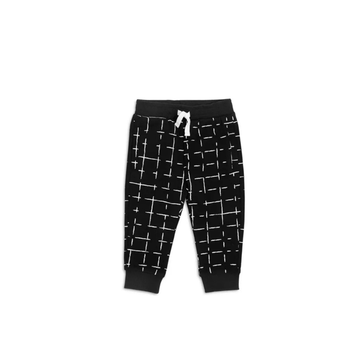 Miles Baby Bottoms 2 Grid Print Joggers