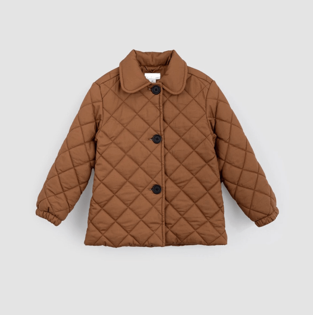 A Bundle of Joy Boutique  Brown Quilted Puffer Coat