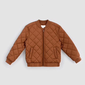 A Bundle of Joy Boutique  Brown Quilted Puffer Jacket