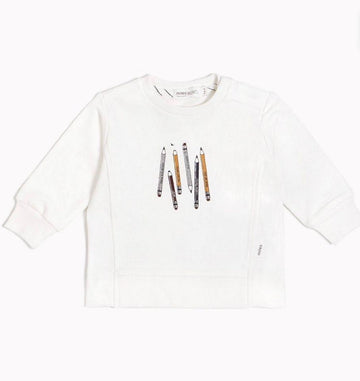 Miles Baby Tops Colored Pencils Crew Neck Sweatshirt