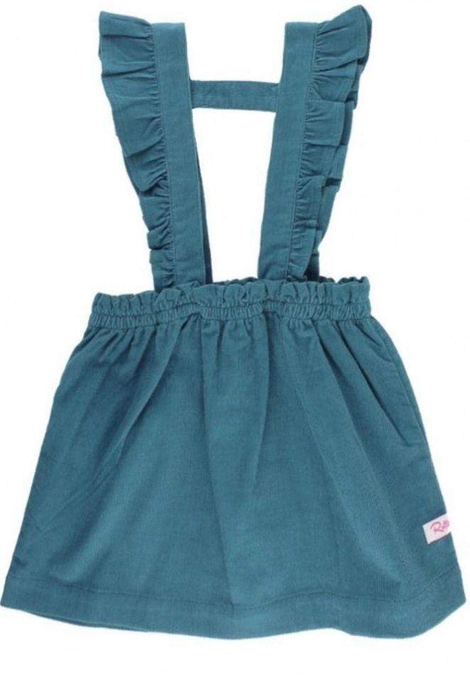 Ruffle Butts Dress Corduroy Ruffle Strap Skirt