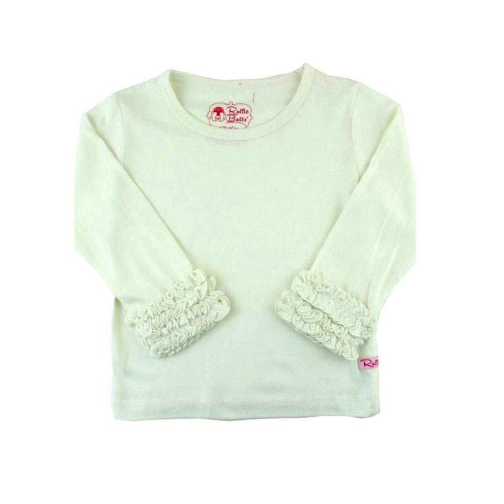 Ruffle Butts Tops Ruffled Long Sleeve Layering Tee