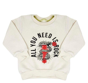 Wee Monster Tops All You Need Is Rock Sweatshirt